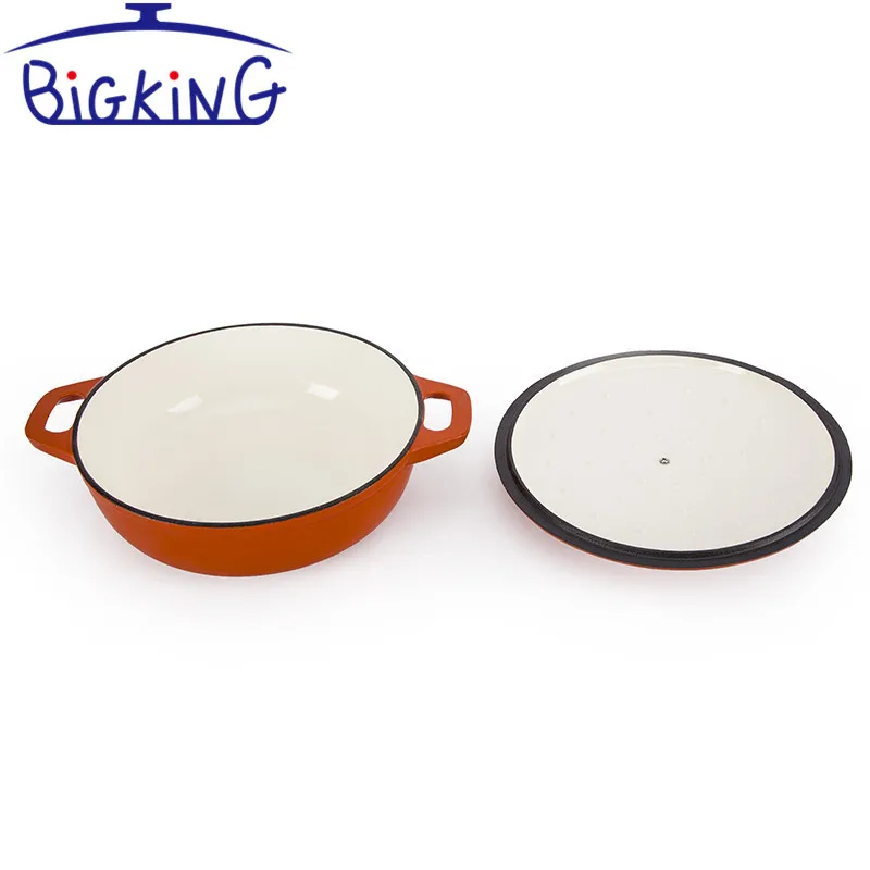 Casserole Dish with Lid, Induction Hob/Oven Safe Cast Iron