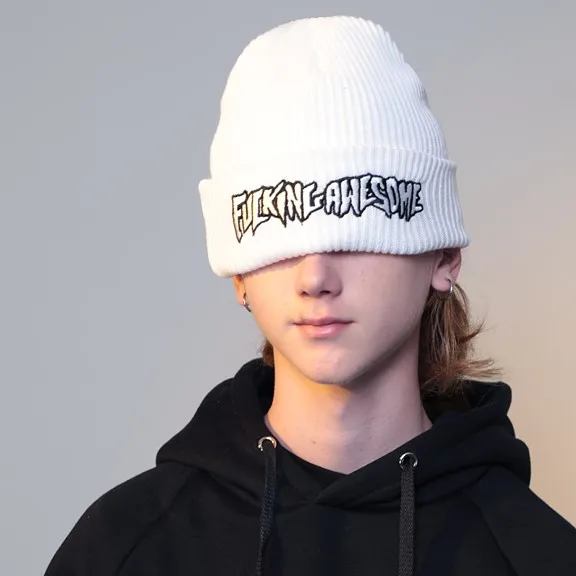 Style Beanies Winter Letter Hats Hot Sale in Amazon High Street with Custom Embroidery for Boys and Girls Knitted Hat Plain