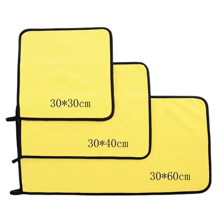 High quality Good quality wholesale Premium Super absorbent make up remover cloths microfiber towel car drying towel 30*40 500gs