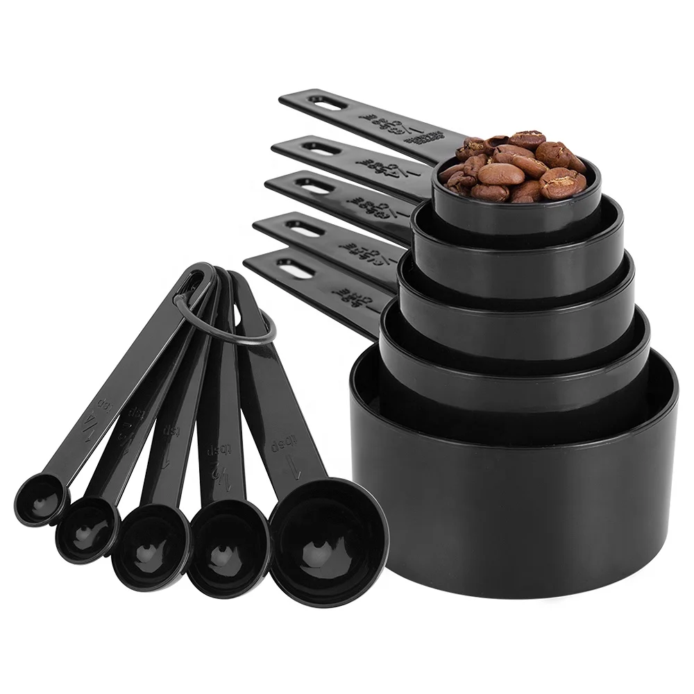 Hot Sales 10PCS Measuring Cups and Spoons Set, Classic Tablespoon and Teaspoon With Wholesaler
