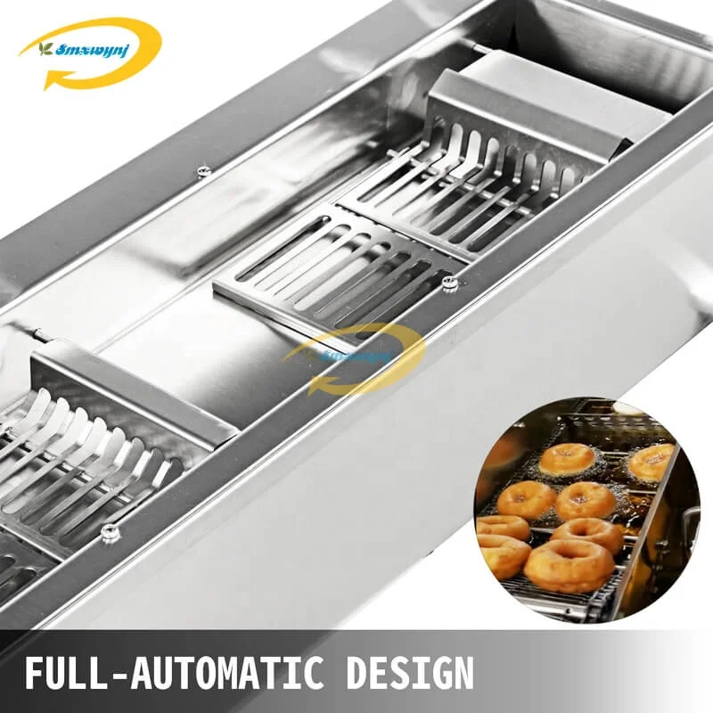 high quality donut making machine automatic donut fry machine snack shop donut glazing machine