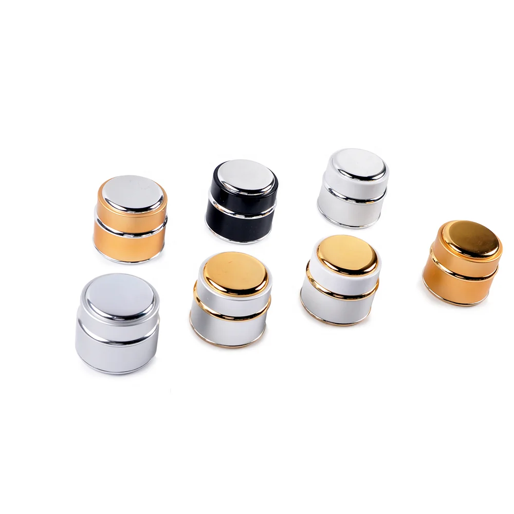
15ml custom glass cosmetic cream jars container aluminum jar for uv nail gel 