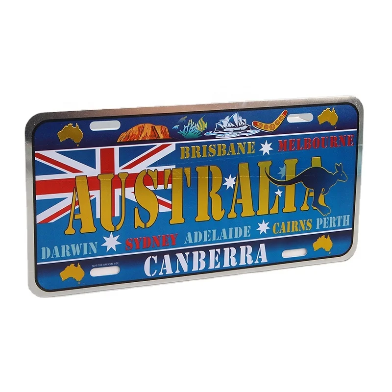 Car Metal Plate for Decoration diamond license plate frame aluminum custom Car License Plate