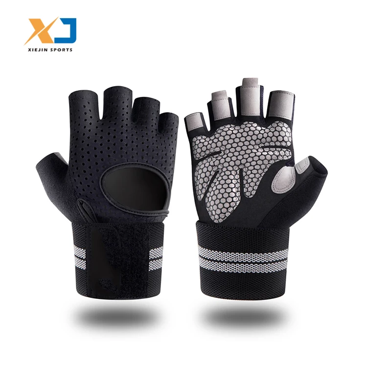 
Customized Logo Sport Available Workout Fitness weight lifting Gym Gloves for Men and Women 