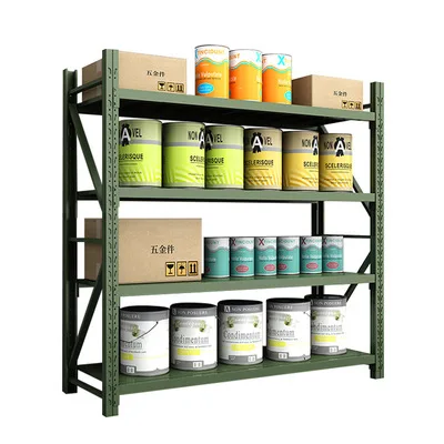 Factory promotion price military green shelf storage rack all steel medium shelf storage rack