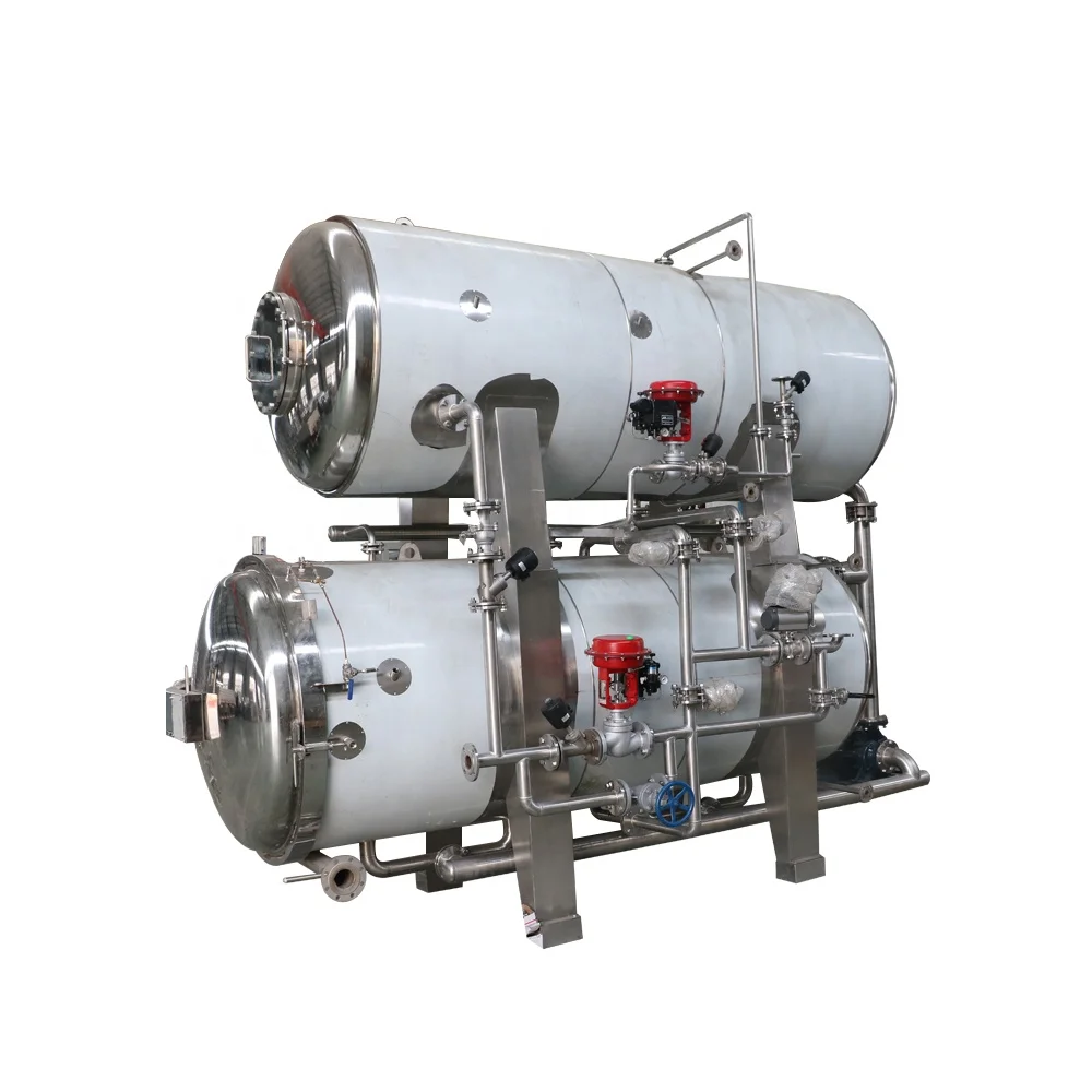  High pressure food processing Horizontal Autoclave canned meat Food Sterilizer Water Immersion Canning Retorts