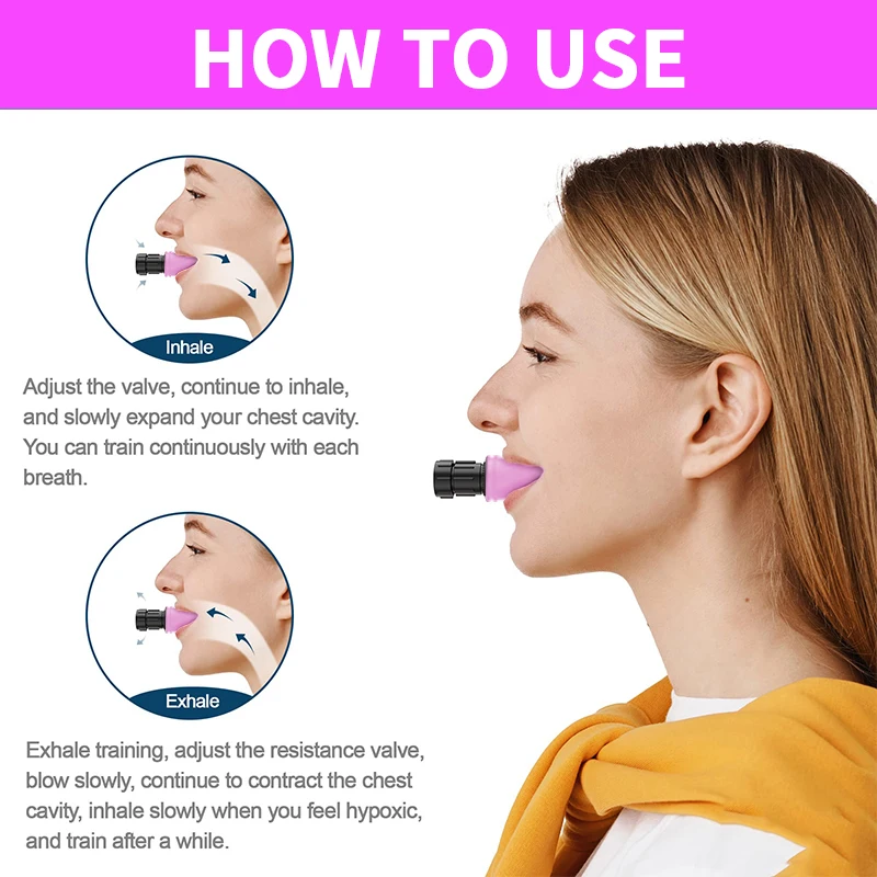 Cheap Price Deep Breathing Exercise Device Breathing Trainer Exercise Lung Capacity Trainer