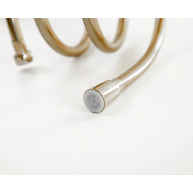 Brushed Gold Bright Silver High-end Pvc Shower Hose Hot Water Flexible Shower Hose for Bathroom