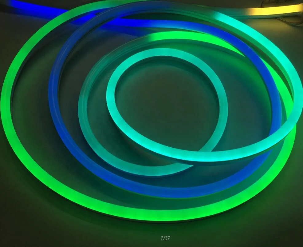 Waterproof outdoor neon tube RGB addressable LED flexible neon tube DC12/24V