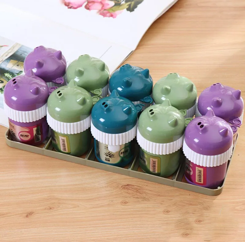 Wholesale cute Piggy toothpick box Multicolor plastic