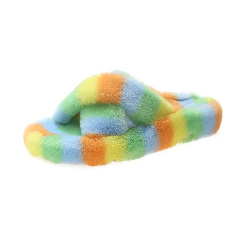 
Soft Winter House Women Latest Slipper Female Short Plush Casual Slipper Flat 