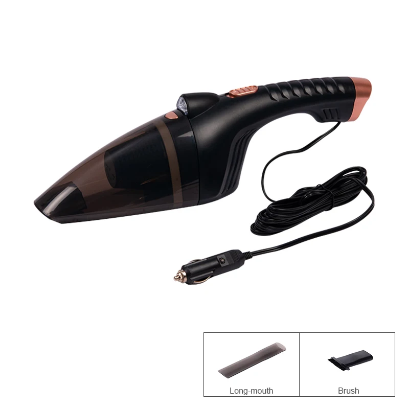 2002 Standard Black 5M 0.75 square meters 106W 8A 12V 4300pa with LED Wired Household Dual-use Cleaning Tool Car Cleaner Vacuum