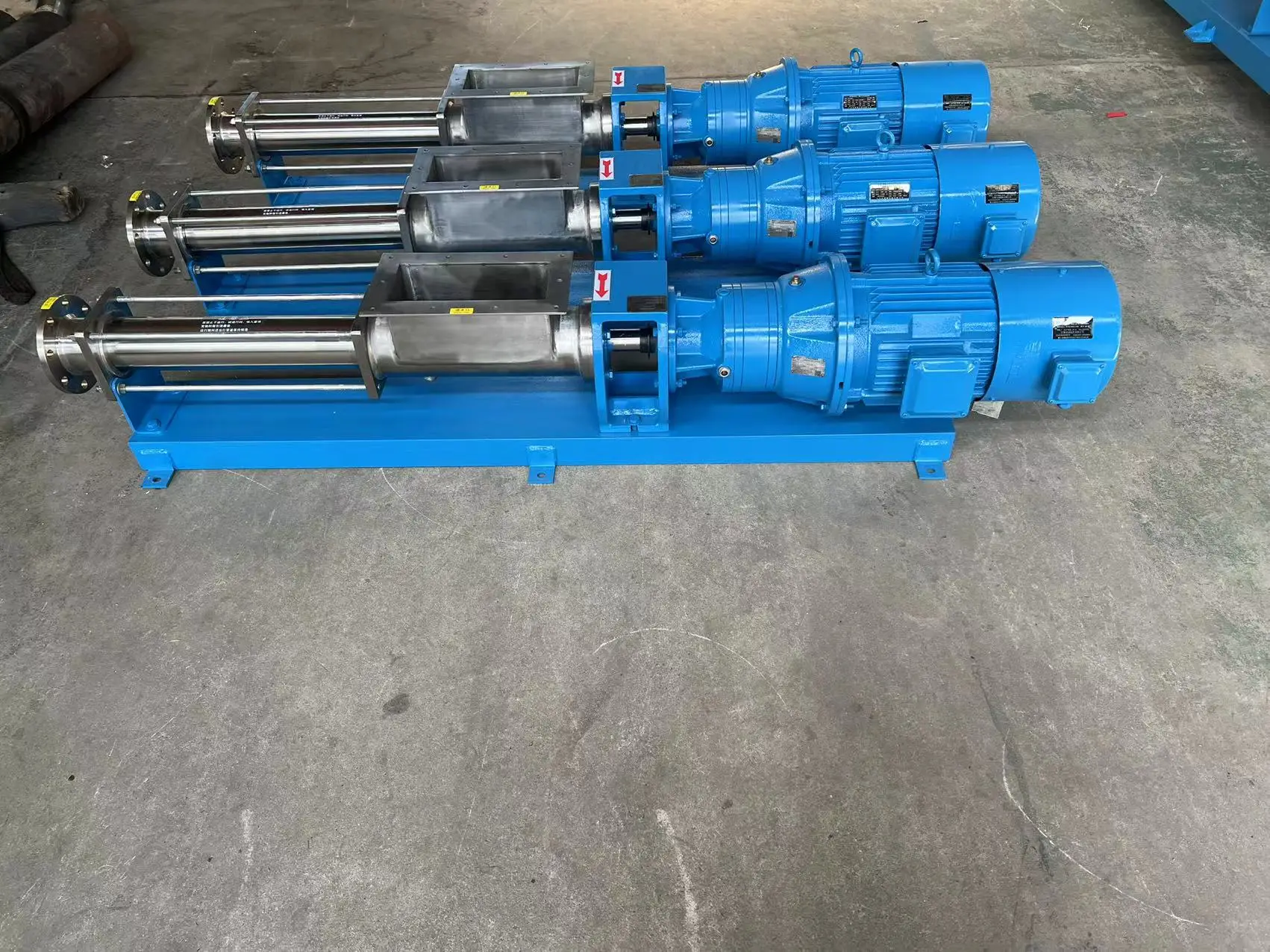 Netzsch Series Food Grade SS304 Open Hopper Single Screw Pump