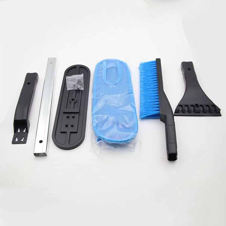 3in1 car ice scraper with brush Aluminum alloy car snow shovel with chenille