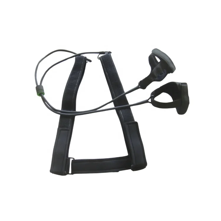 Latex Rubber Resistance Tube And Bands Swimming Training Kick Trainer With Shoulder Harness And Foot Harnesses