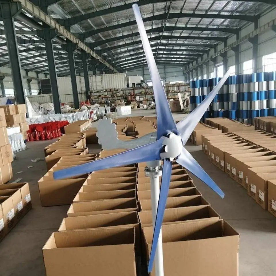 Small Scale Power Generator Wind Speed 3 Fan Blade Horizontal Axis Wind Power Generator For Agricultural Applications
