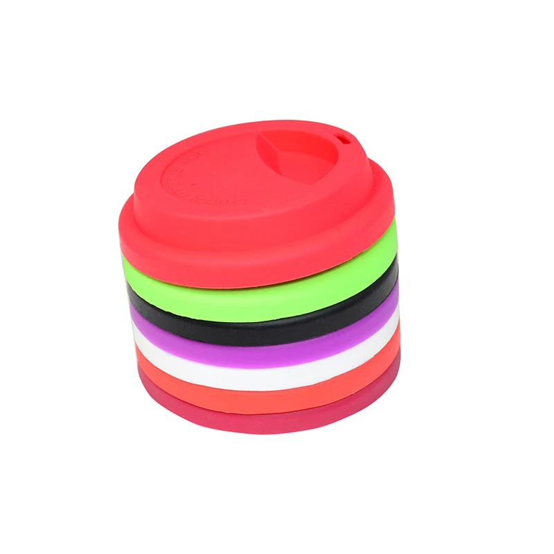 
Classic reusable silicone coffee cup lids, dishwasher, freezer, and microwave safe, 100% food grade silicone rubber 