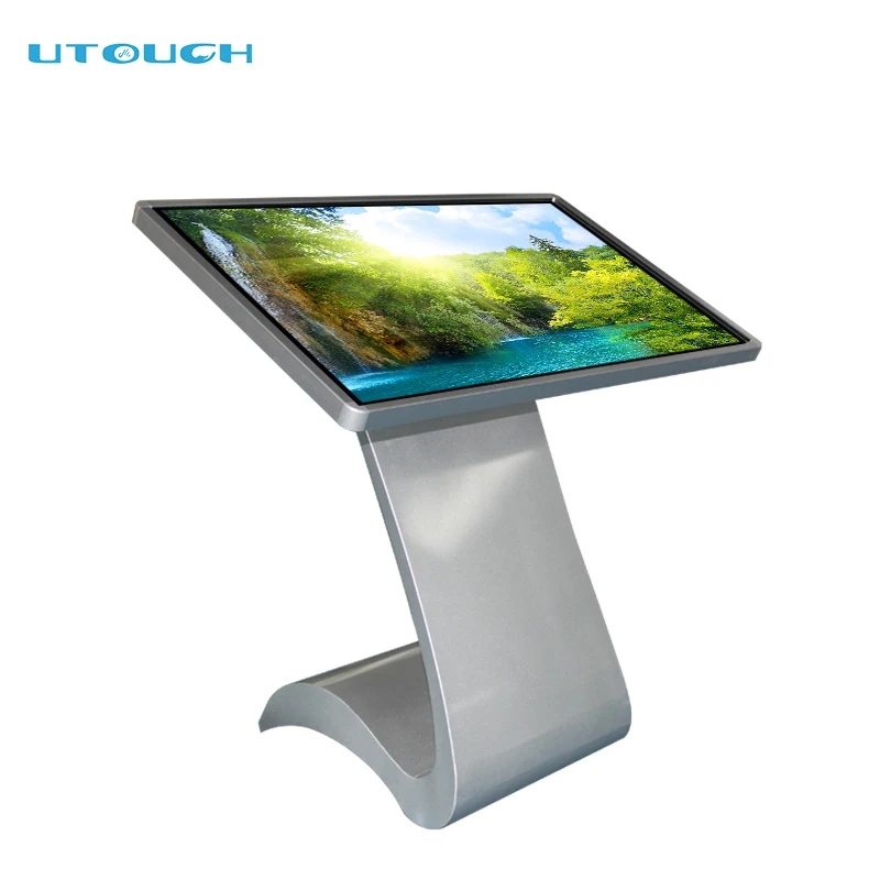 32 inch infrared & capacitive screen wifi network media player vertical touch screen display mall kiosk
