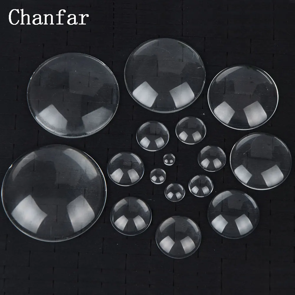 10mm Transparent  Round Clear Glass Domed Cabochons Accessories Jewelry
