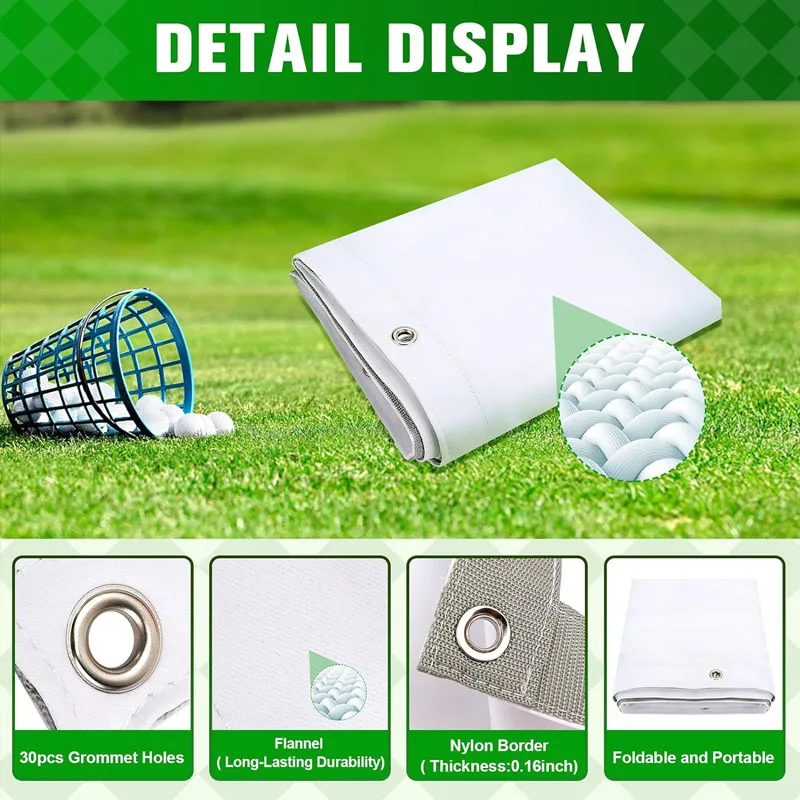 Custom Triple Layer Air Mesh Sound Proofing Golf Training Aids Golf Practice Net Indoor Golf Simulator Enclosure Impact Screen