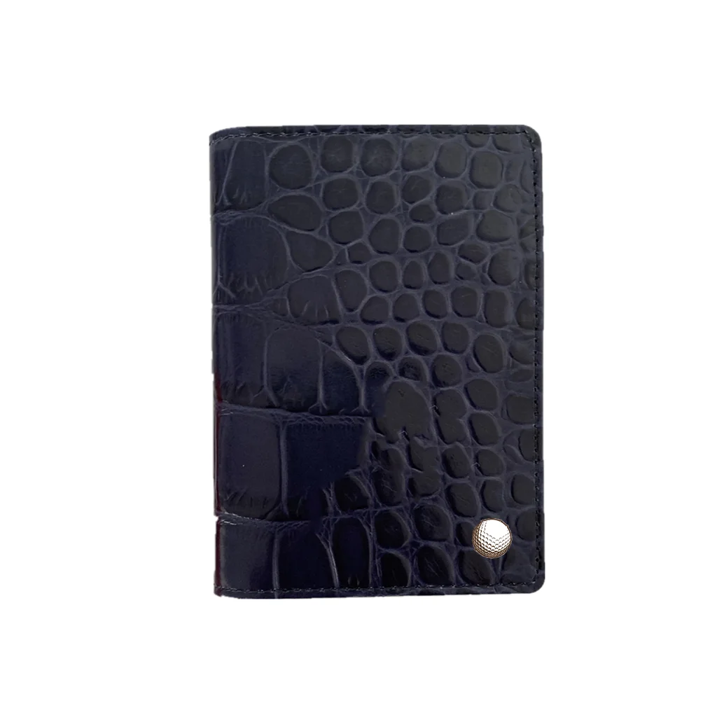 High quality Crocodile pattern faux leather score card holders golf scorecard holder
