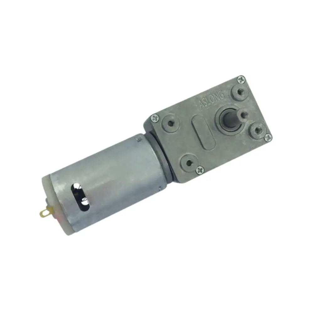 Aslong 12 В самоблокирующаяся полностью Металлическая шестеренчатая турбина, маленький двигатель постоянного тока с червячным Редуктором с квадратным червячным Редуктором для робота