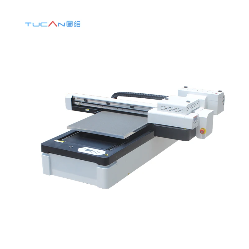 Digital UV Printer Machine 60*90 size xp600 i3200  i1600 Print Head 3D Glass Ceramic Tile Acrylic Wood Metal Printing Machine