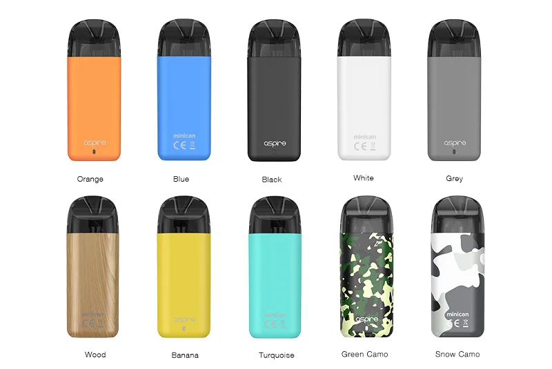 High Quality Colorful 350mAh Battery Capacity 2ML/3ML Vape Pen Aspire Minincan