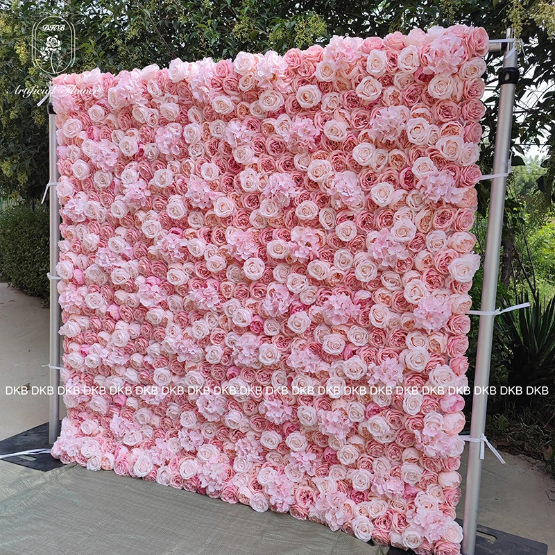 DKB wedding flower wall backdrop stand for wedding stage decoration flower wall stand