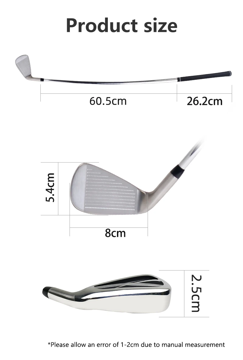 Devikka Factory custom silver forged golf #7 iron training club golf iron club prevent elbow bend