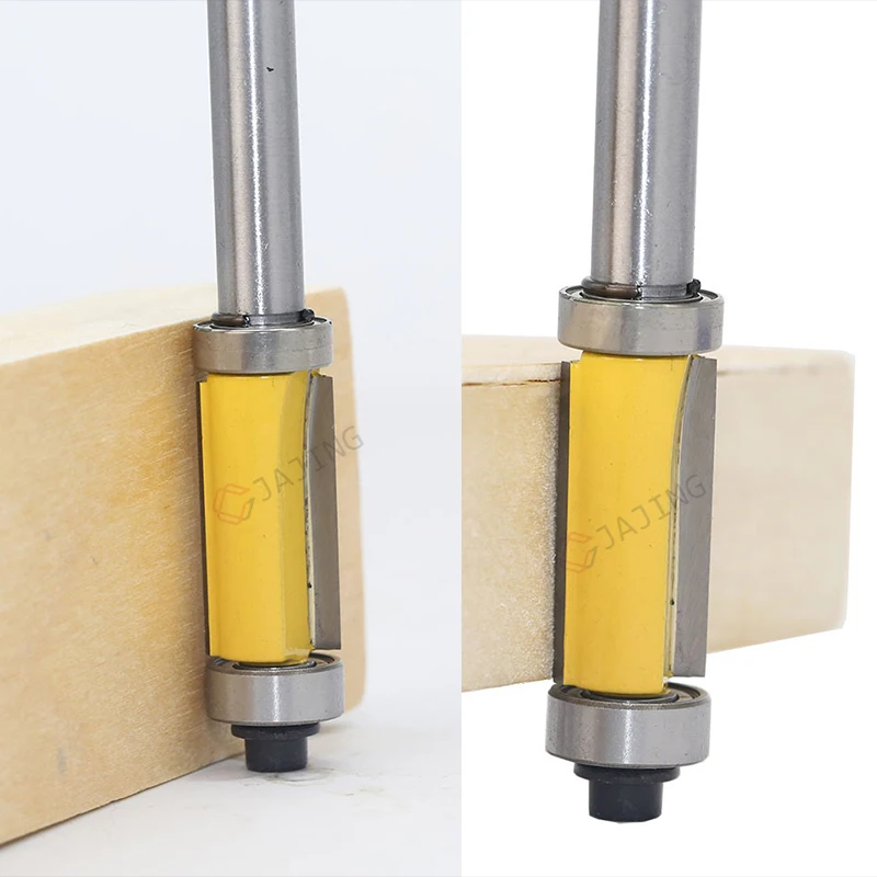 Straight Bit 8mm shank Flush Trim Router Bit Woodworking Tools Flush Trimming Bit with Bearing