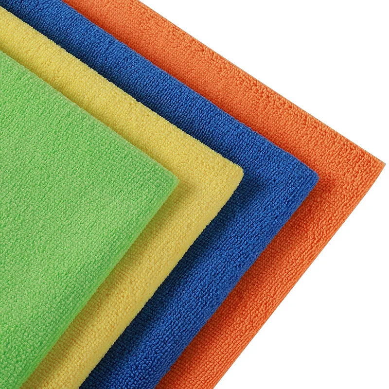 polyester nylon brushed microfiber towel fabric roll for bath car cleaning cloth