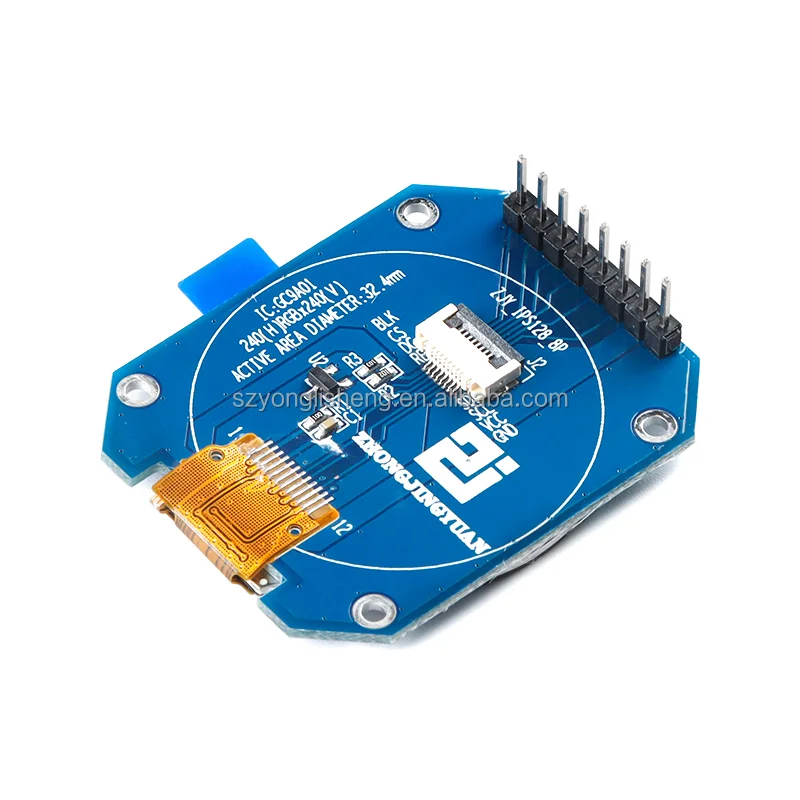 Stock 1.28 Inch SPI Interface 240X240 GC9A01 Driver Round TFT Color Display Screen LCD Module