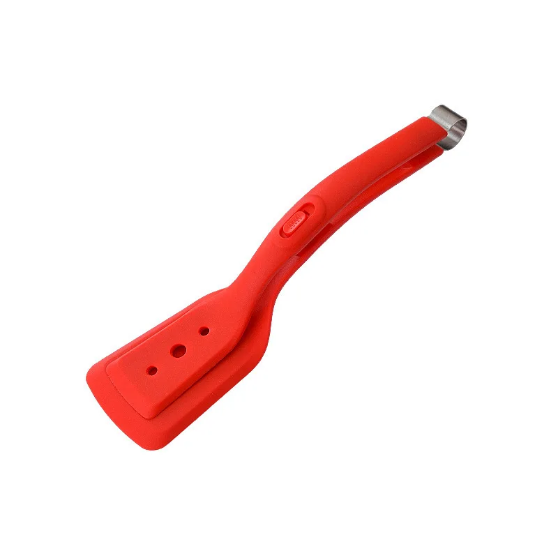 2 In1 Silicone Grip Flip Spatula Fish And Steak  Spatula Clip Kitchen Tool For Household Non-Stick Pan Steak Clip