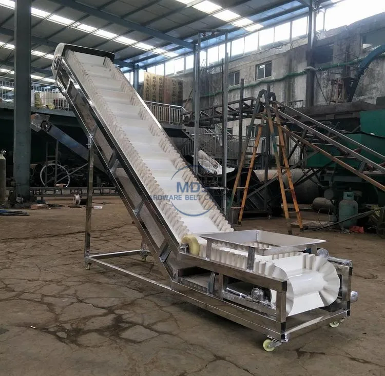 
cleated corrugated sidewall belt conveyor 