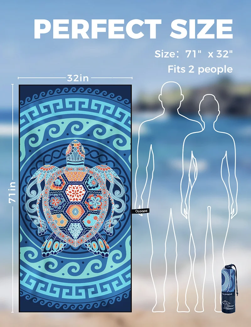Sand Free Beach Blanket Custom Print Beach Towel