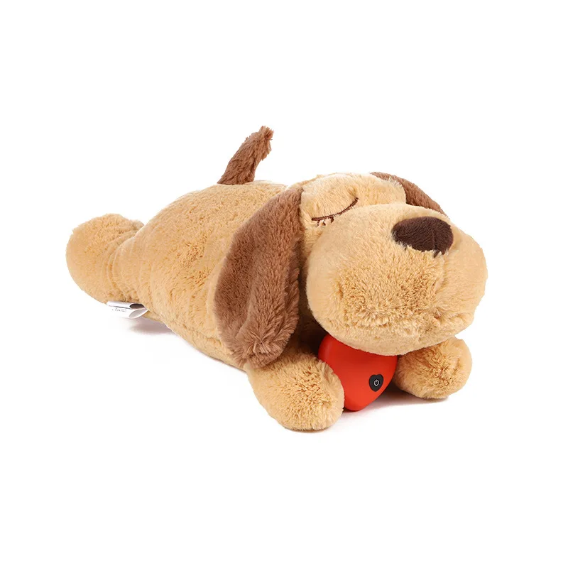 Plush Heartbeat puppy training toys Interactive relief sleep and anxiety hooks Chew pet toys