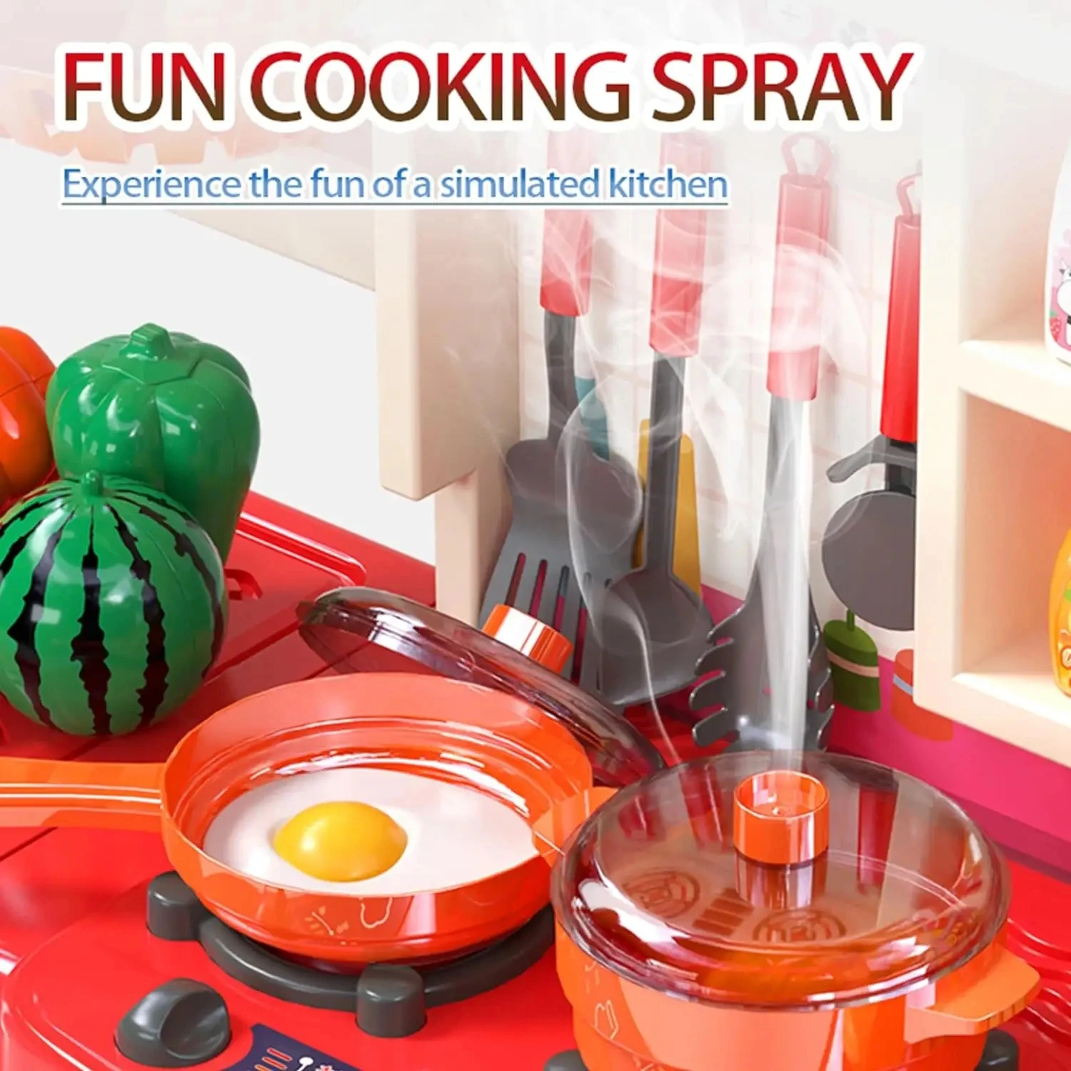 KSF New Design 95CM Luminous Real Water Outlet Simulation Kitchen Toys Plastic for Kids Baby Cooking Children Toys Gifts