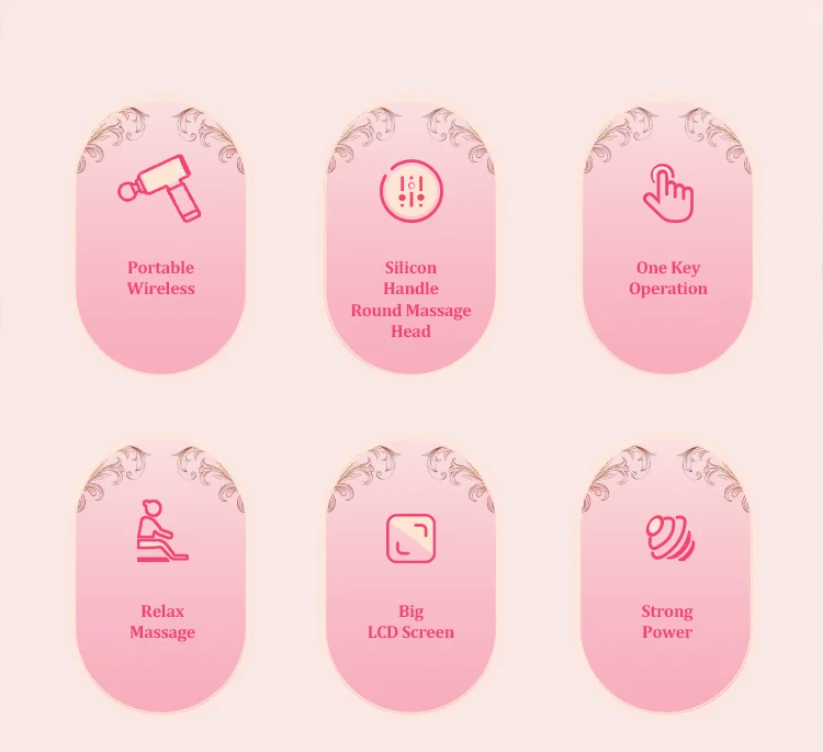 MORY Vibrating Cordless Brushless Gym Gun Massager Powerful Percussion Dropshipping Mini Muscle Massage Gun with LCD Screen