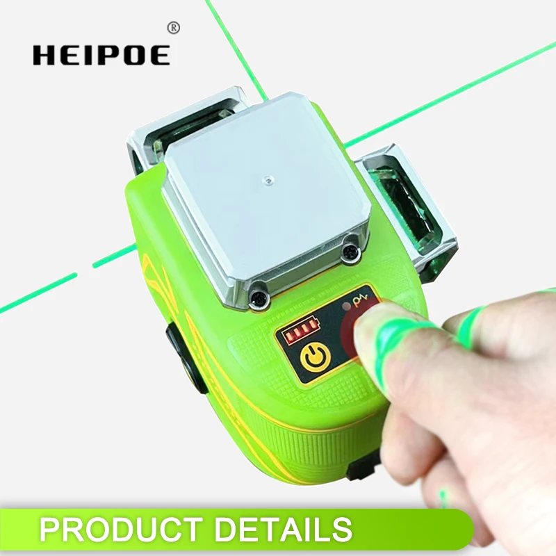 PRO HEIPOE MTM350B   3D 12 Lines 360 Green Beam Self-Leveling Horizon Vertical Laser Levels