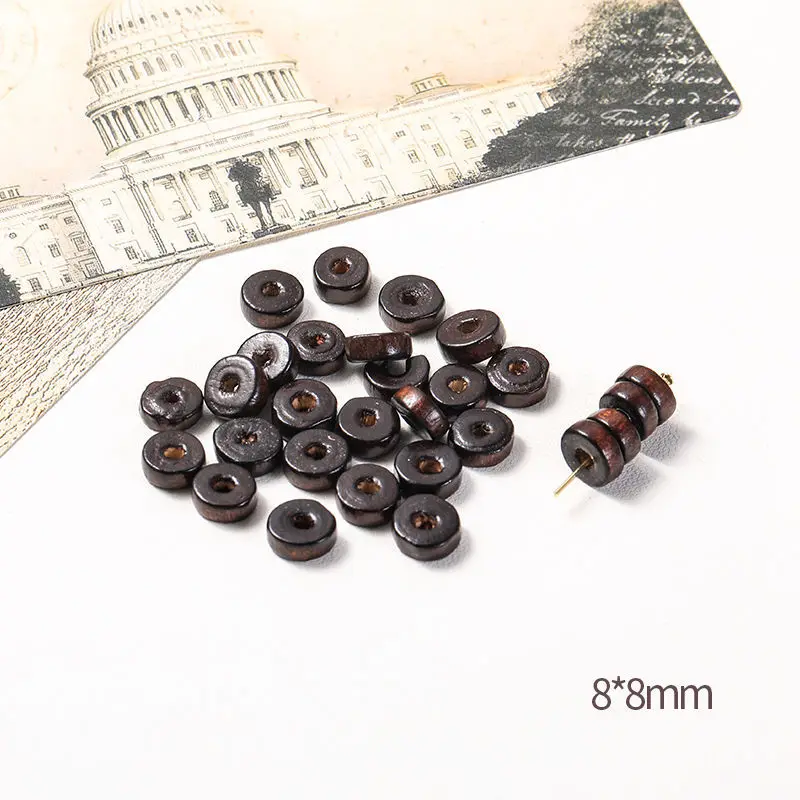 Hot selling vintage cute star wooden beads separated beads diy alphabet beads for necklace bracelet jewelry making