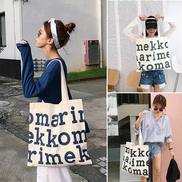 Shopping websites bag cotton canvas tote natural environment friendly grocery bag