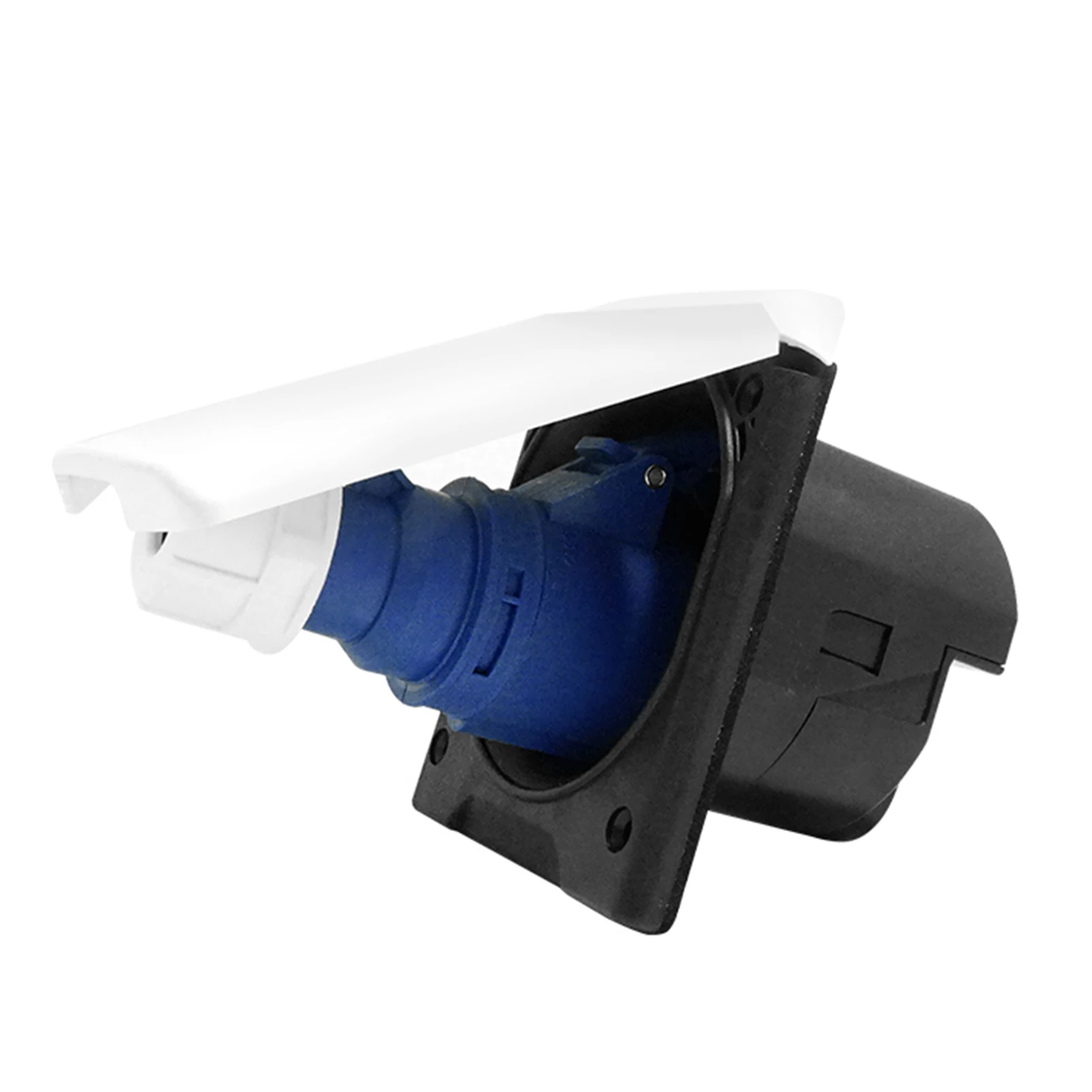 Refit External Power Supply Connection Port Weatherproof  16Amp 3Pins Site Power Inlet Plug Socket For Caravan Camper Trailer