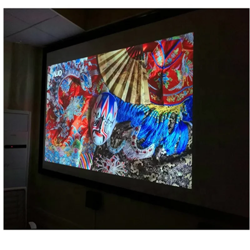 XY Screen HK80C fixed frame projection screen high gain  fabric with WF1 Pro Max 4k  for top theater