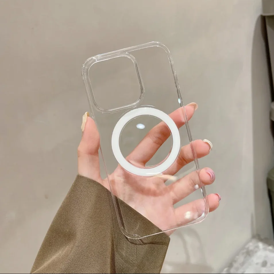 Anti yellow transparent original PC phone case for iPhone 15 14 13 12 11 Pro max high quality clear cell phone cover