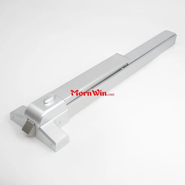 Fire Door Security Device Hardware 1000MM Iron Paint Sliver Push Type Panic Bar Lock