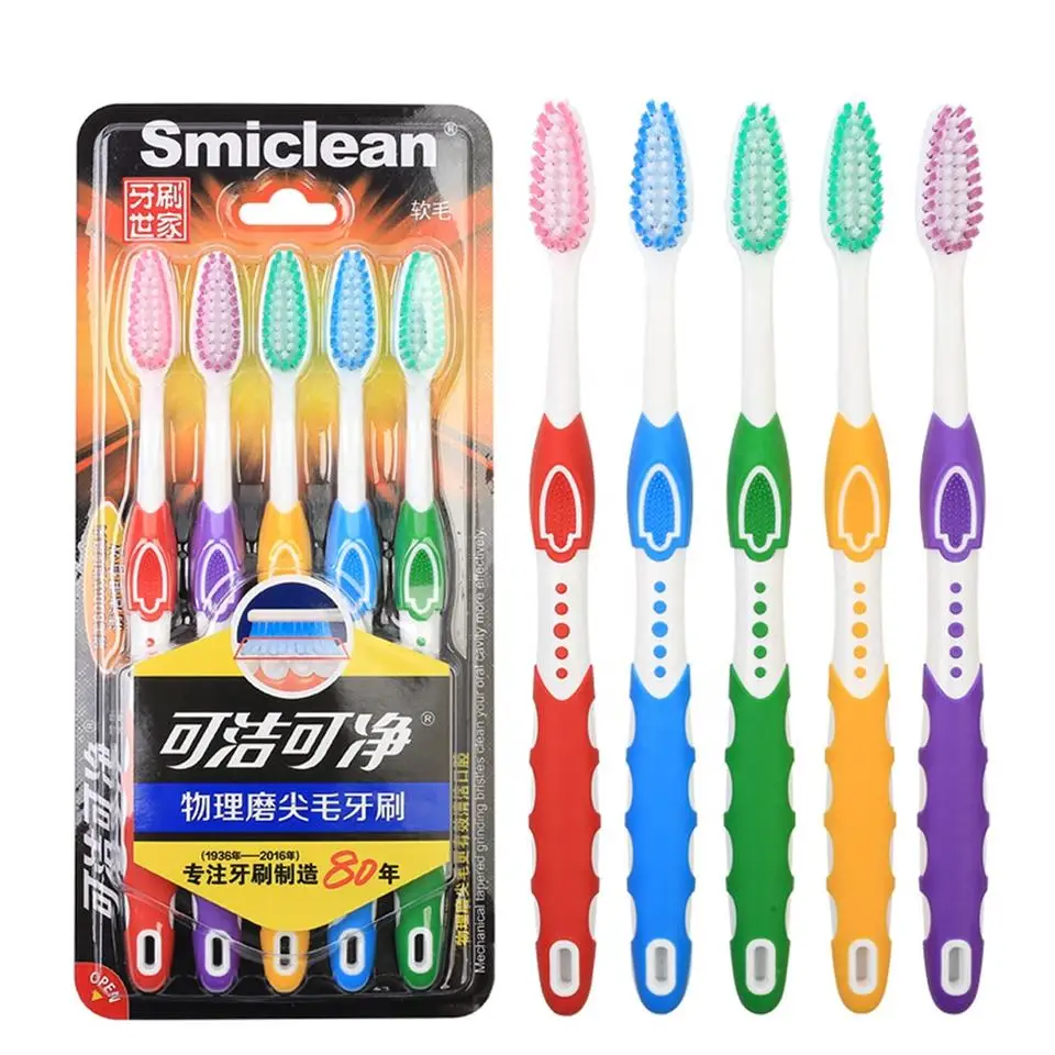 Cheap price Nylon bristle Adult toothbrush Customized color Tooth brush Multipack