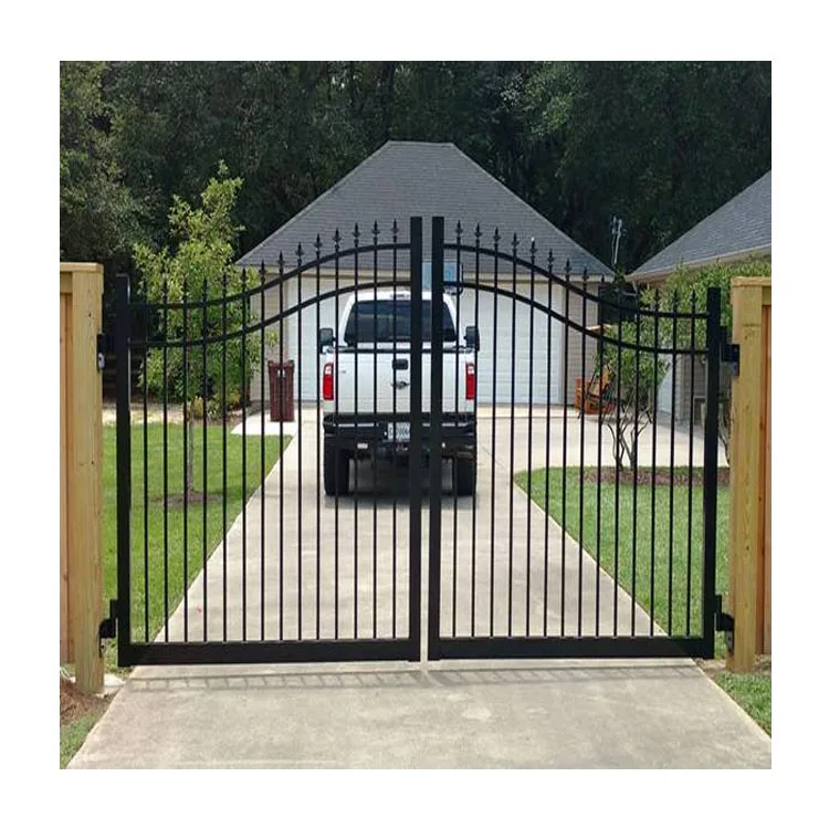 Hot sale sliding motorized driveway gate steel steel gate decorations