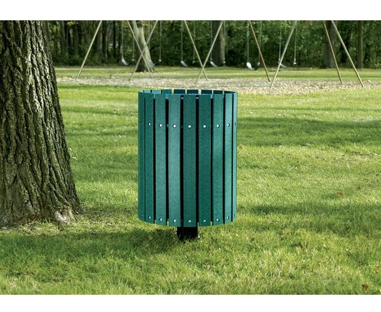 Outdoor storage garbage Public Park Garden bin waste container Outdoor Street Metal Waste Bin Container