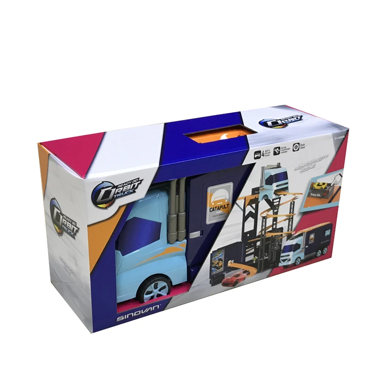 SINOVAN CE ROSH Hot Selling Toy Truck Transform Track Trailer truck with sound
